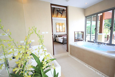 Master Bathroom with Terrace view